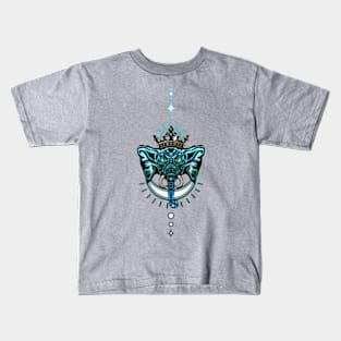 Decorative elephant with crown Kids T-Shirt